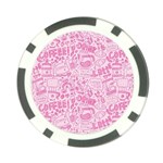 coffee pink Poker Chip Card Guard Back