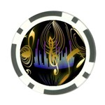 Background Level Clef Note Music Poker Chip Card Guard (10 pack) Back