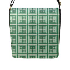 Background Digital Texture Flap Closure Messenger Bag (l) by HermanTelo