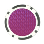 Background Polka Pattern Pink Poker Chip Card Guard (10 pack) Back