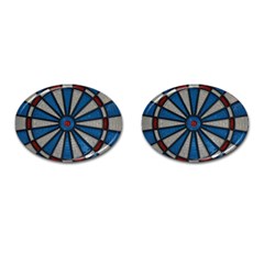 Darts Throw Cufflinks (oval) by HermanTelo