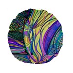 Happpy (4) Standard 15  Premium Flano Round Cushions Front