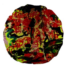 Red Country-1-2 Large 18  Premium Round Cushions by bestdesignintheworld