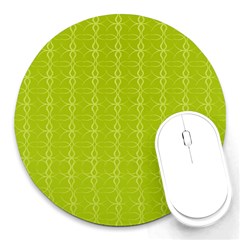 Background Texture Pattern Green Round Mousepads by HermanTelo