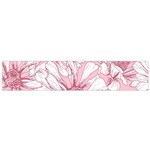 Pink flowers Small Flano Scarf Back