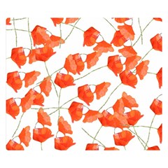 Pattern Coquelicots  Double Sided Flano Blanket (small)  by kcreatif