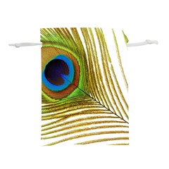 Peacock Feather Plumage Colorful Lightweight Drawstring Pouch (s) by Sapixe