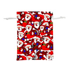 Nicholas Santa Christmas Pattern Lightweight Drawstring Pouch (s) by Wegoenart