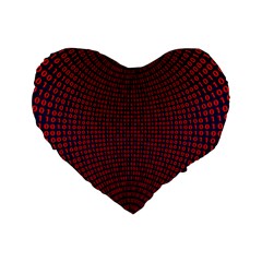 Binary Code Binary Binary System Standard 16  Premium Heart Shape Cushions by Wegoenart