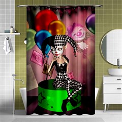 Cute Little Harlequin Shower Curtain 48  X 72  (small)  by FantasyWorld7