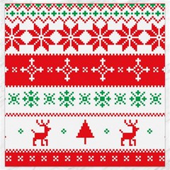 Ugly Christmas Sweater Pattern Canvas 12  X 12  by Sobalvarro