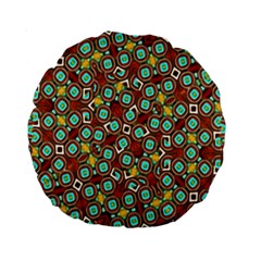 Colorful Modern Geometric Print Pattern Standard 15  Premium Round Cushions by dflcprintsclothing