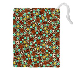Colorful Modern Geometric Print Pattern Drawstring Pouch (5xl) by dflcprintsclothing