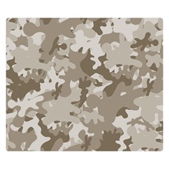 Tan Army Camouflage Double Sided Flano Blanket (small)  by mccallacoulture