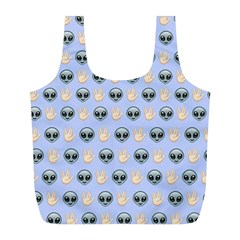 Alien Pattern Full Print Recycle Bag (l) by Sapixe
