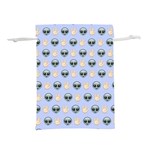 Alien Pattern Lightweight Drawstring Pouch (M) Front