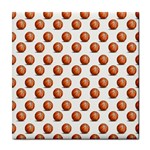Orange Basketballs Tile Coaster Front