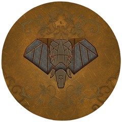 Wonderful Elephant Wooden Puzzle Round by FantasyWorld7