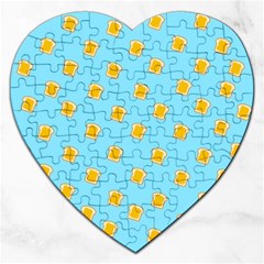 I Love Bread Jigsaw Puzzle (heart) by designsbymallika