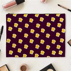 I Love Bread Cosmetic Bag (xl) by designsbymallika