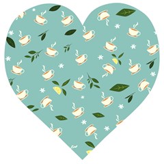 Tea Is Love Wooden Puzzle Heart by designsbymallika