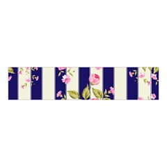 Stripes Floral Print Velvet Scrunchie by designsbymallika