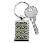 Army Stong Military Key Chain (Rectangle) Front