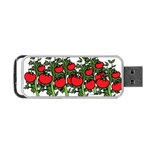 Tomato Garden Vine Plants Red Portable USB Flash (One Side) Front