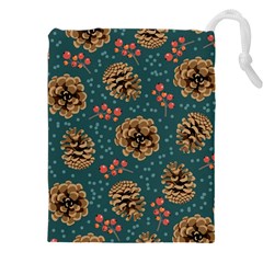 Christmas Seamless Pattern Drawstring Pouch (5xl) by Vaneshart