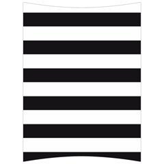 Black And White Large Stripes Goth Mime French Style Back Support Cushion by genx