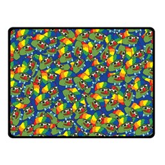 Clown World Pepe The Frog Honkhonk Meme Kekistan Funny Pattern Blue  Fleece Blanket (small) by snek
