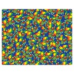 Clown World Pepe The Frog Honkhonk Meme Kekistan Funny Pattern Blue  Double Sided Flano Blanket (Medium)  60 x50  Blanket Front