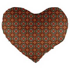 Df Sapient Legacy Large 19  Premium Flano Heart Shape Cushions by deformigo