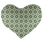DF Agnosia Velis Large 19  Premium Heart Shape Cushions Back