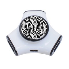 Thin Zebra Animal Print 3-port Usb Hub by mccallacoulture