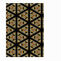 Pattern Stained Glass Triangles Large Garden Flag (two Sides) by HermanTelo