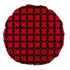 Df Clematis Large 18  Premium Flano Round Cushions by deformigo