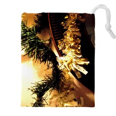 Christmas Tree  1 2 Drawstring Pouch (5xl) by bestdesignintheworld