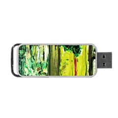 Old Tree And House With An Arch 8 Portable Usb Flash (two Sides) by bestdesignintheworld