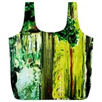 Old Tree And House With An Arch 8 Full Print Recycle Bag (XL) Back