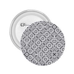 Black And White Baroque Ornate Print Pattern 2 25  Buttons by dflcprintsclothing