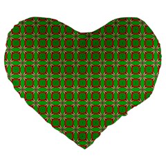 Ansendonia Large 19  Premium Flano Heart Shape Cushions by deformigo