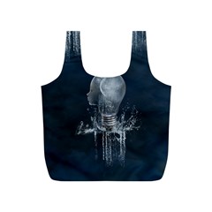 Awesome Light Bulb Full Print Recycle Bag (s) by FantasyWorld7