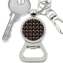 Robin Art Black Pattern Bottle Opener Key Chain by snowwhitegirl