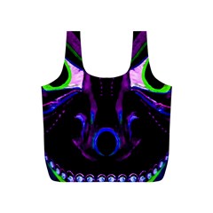 Demon Ethnic Mask Extreme Close Up Illustration Full Print Recycle Bag (s) by dflcprintsclothing
