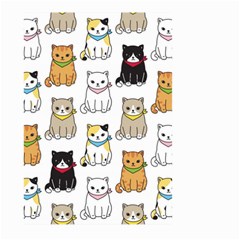 Cat Kitten Seamless Pattern Large Garden Flag (two Sides) by Vaneshart