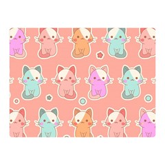 Cute Kawaii Kittens Seamless Pattern Double Sided Flano Blanket (mini)  by Vaneshart