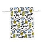 Everyday Things Pattern Lightweight Drawstring Pouch (S) Back