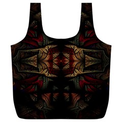 Fractal Fantasy Texture Pattern Full Print Recycle Bag (xl) by Wegoenart