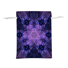 Fractal Symbol Pattern Design Lightweight Drawstring Pouch (s) by Wegoenart